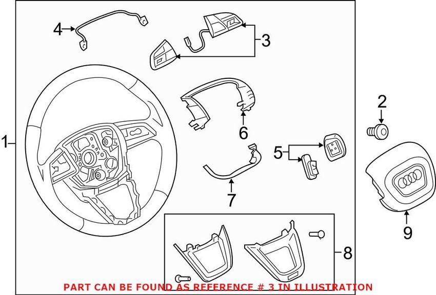 Genuine VW/Audi Combination Switch 4M0951523JXHA