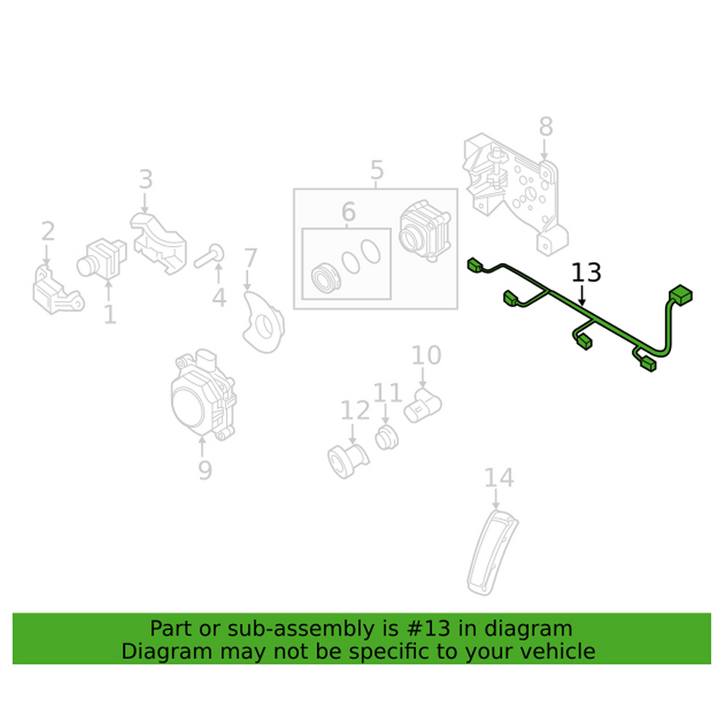 Genuine VW/Audi Bumper Cover Wiring Harness 4M0971095AF – Genuine VW/Genuine VW/Audi
