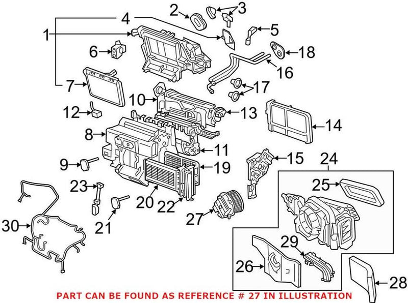 Genuine VW/Audi HVAC Blower Motor Assembly