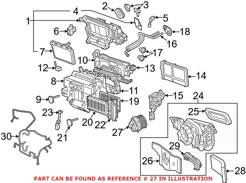 Genuine VW/Audi HVAC Blower Motor Assembly