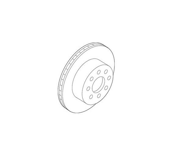GENUINE VW/AUDI Brake Disc 4M8 615 301 D