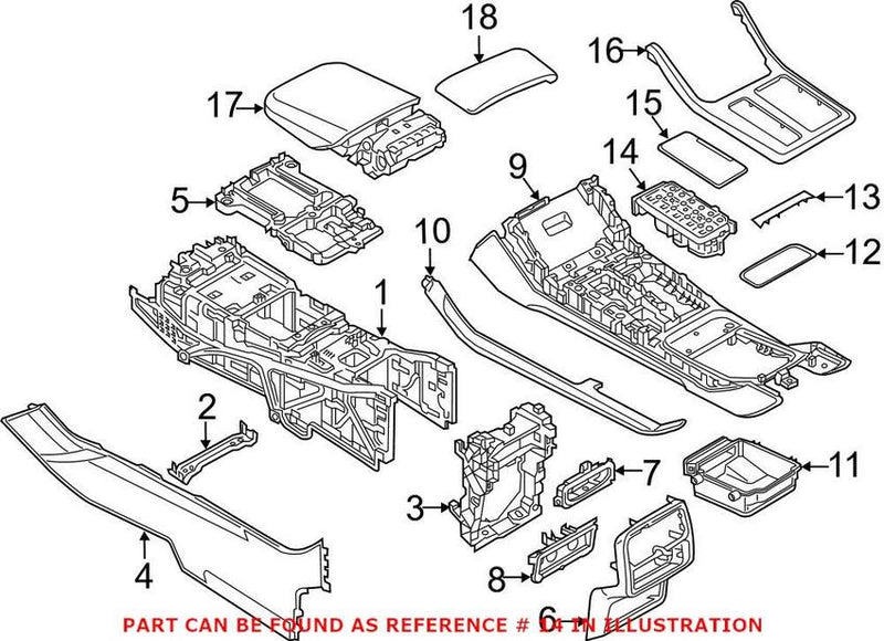 Genuine VW/Audi Console Cup Holder 4M8862533B6PS – Genuine VW/Genuine VW/Audi