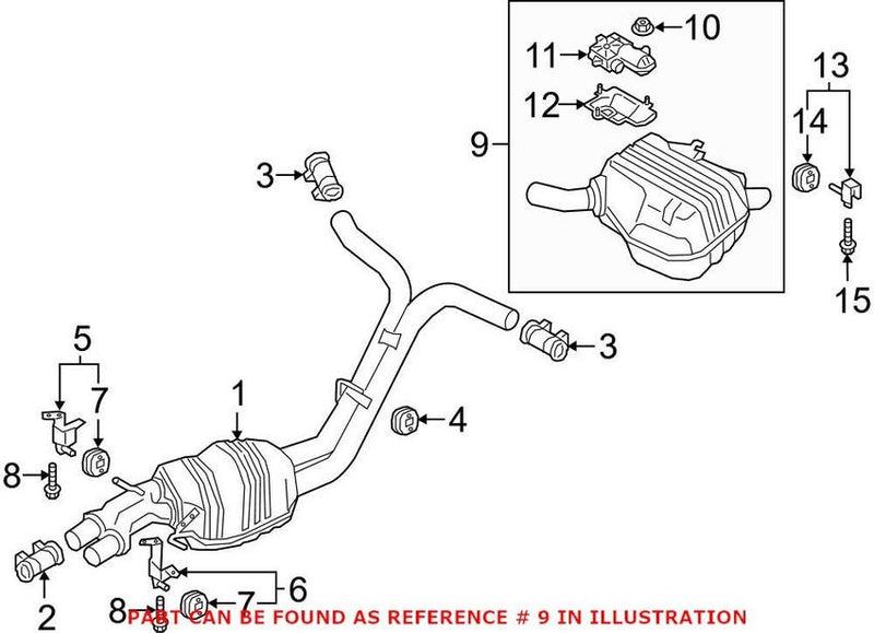 Genuine VW/Audi Exhaust Resonator