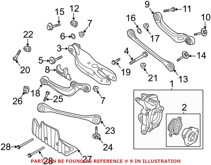 Genuine VW/Audi Suspension Control Arm 4N0505398A – Genuine VW/Genuine VW/Audi