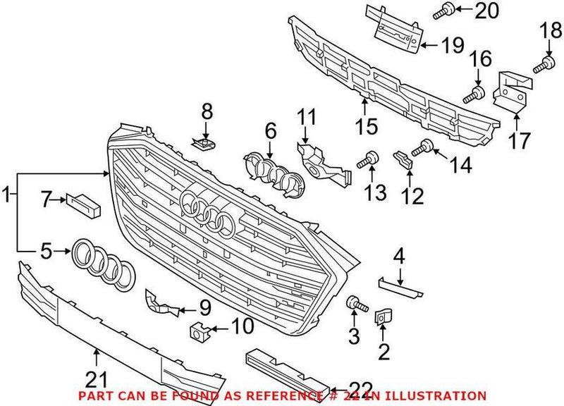 Genuine VW/Audi License Plate Bracket Insulator