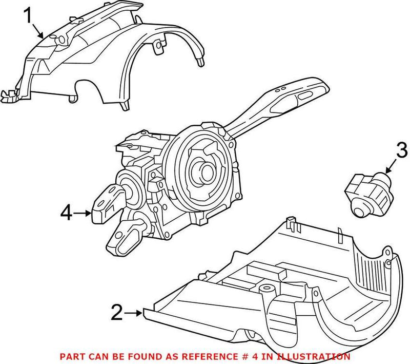 Genuine VW/Audi Turn Signal / Combination Lever 4N0907129Q – Genuine VW/Genuine VW/Audi