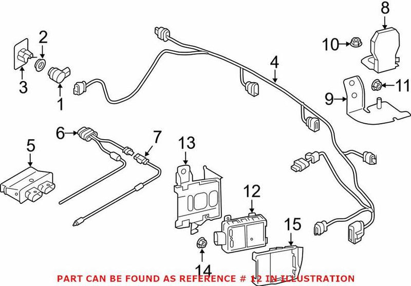 Genuine VW/Audi Blind Spot Detection System Warning Sensor