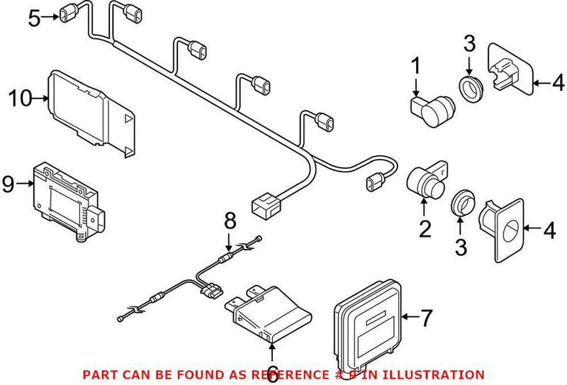 Genuine VW/Audi Blind Spot Detection System Warning Sensor 4N0907566H – Genuine VW/Genuine VW/Audi