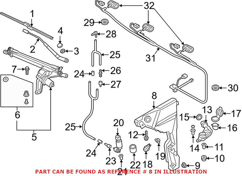 Washer Fluid Reservoir (Adaptive Cruise Control)