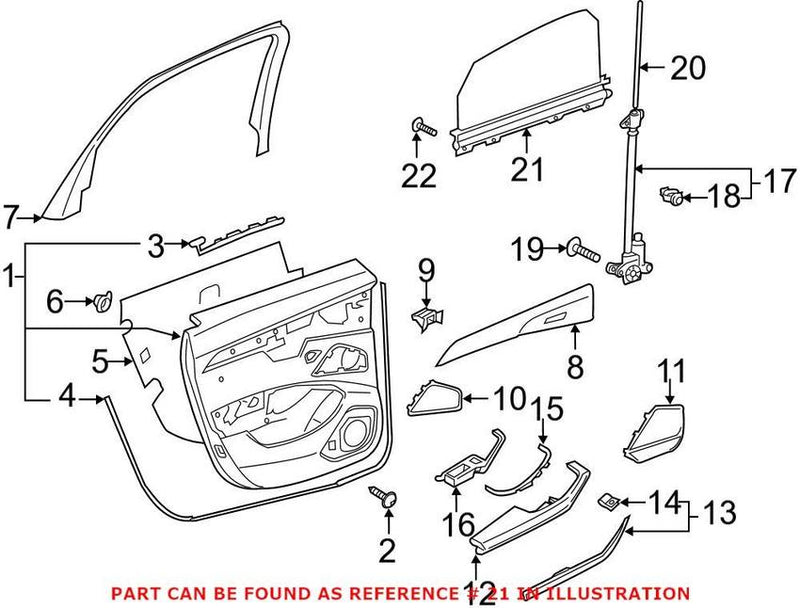 Genuine VW/Audi Door Glass Sunshade – Rear Passenger Side
