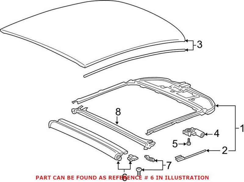Genuine VW/Audi Sunroof Cover
