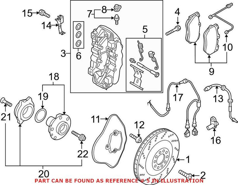 Genuine VW/Audi Disc Brake Pad Pin 4S0698269A