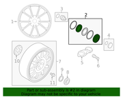 Genuine Porsche parts diagram