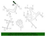 Genuine Porsche parts diagram