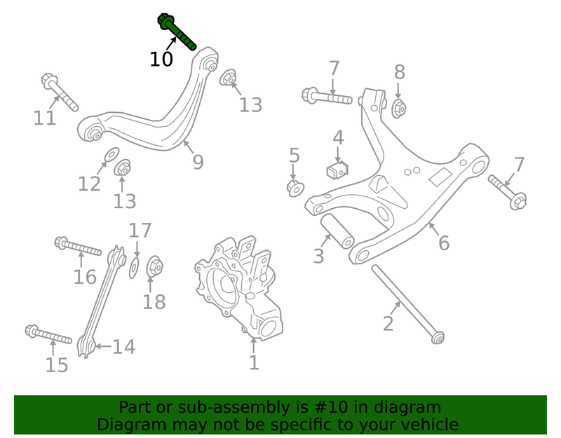 Genuine Porsche parts diagram