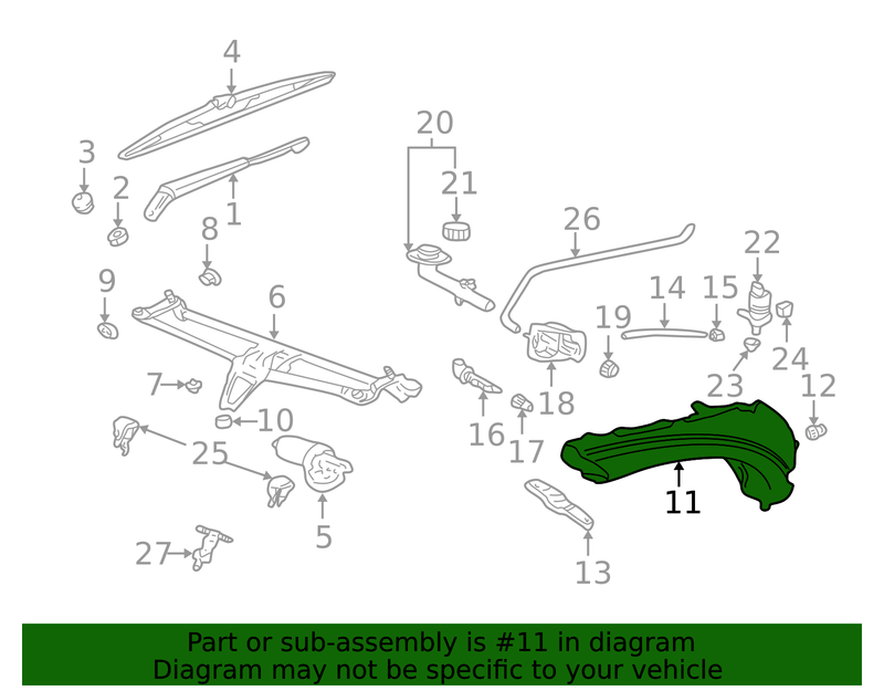 Genuine Porsche parts diagram