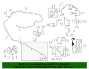 Genuine Porsche parts diagram