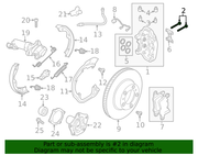 Genuine Porsche parts diagram
