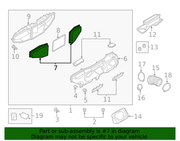 Genuine Porsche parts diagram