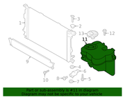 Genuine Porsche parts diagram