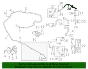 Genuine Porsche parts diagram