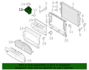 Genuine Porsche parts diagram