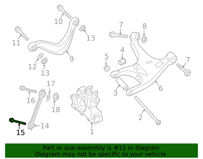 Genuine Porsche parts diagram