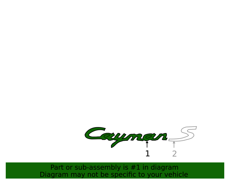 Genuine Porsche parts diagram