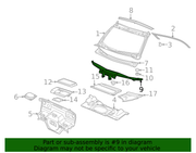 Genuine Porsche parts diagram