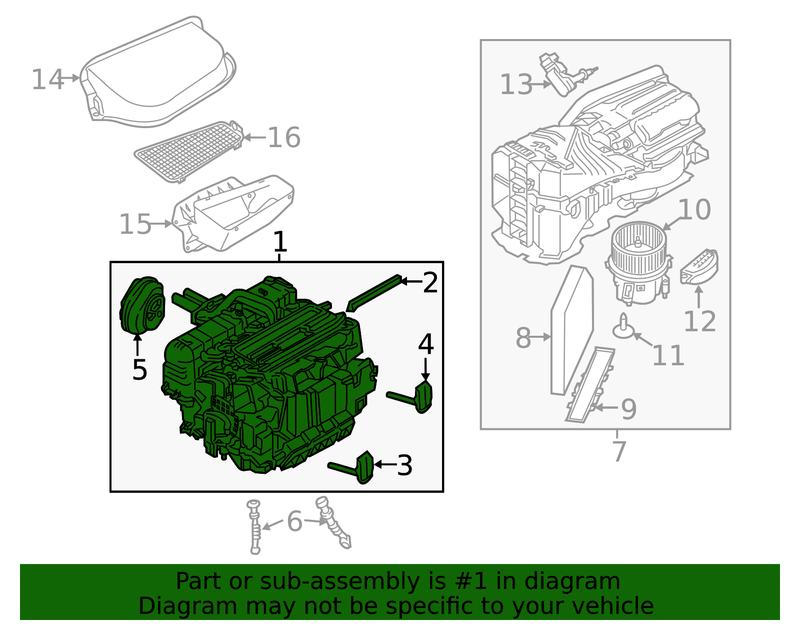Genuine Porsche parts diagram