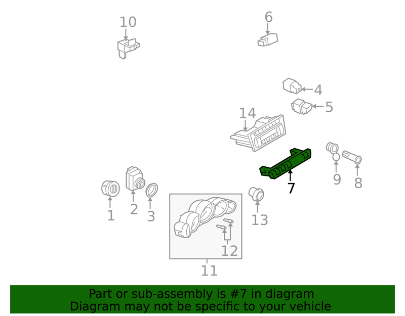 Genuine Porsche parts diagram