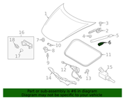 Genuine Porsche parts diagram