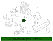 Genuine Porsche parts diagram