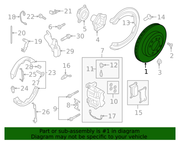 Genuine Porsche parts diagram