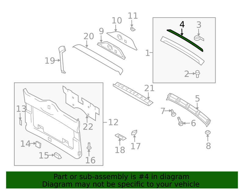 Genuine Porsche parts diagram