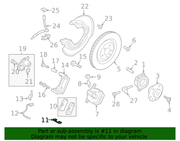 Genuine Porsche parts diagram