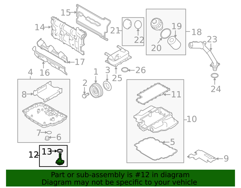 Genuine Porsche parts diagram