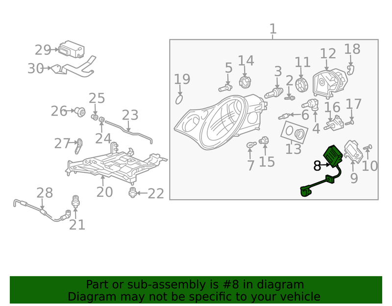 Genuine Porsche parts diagram