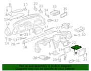 Genuine Porsche parts diagram