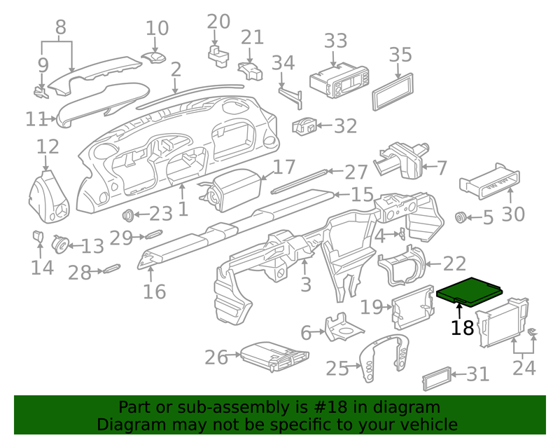 Genuine Porsche parts diagram