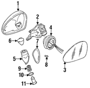 Genuine Porsche parts diagram