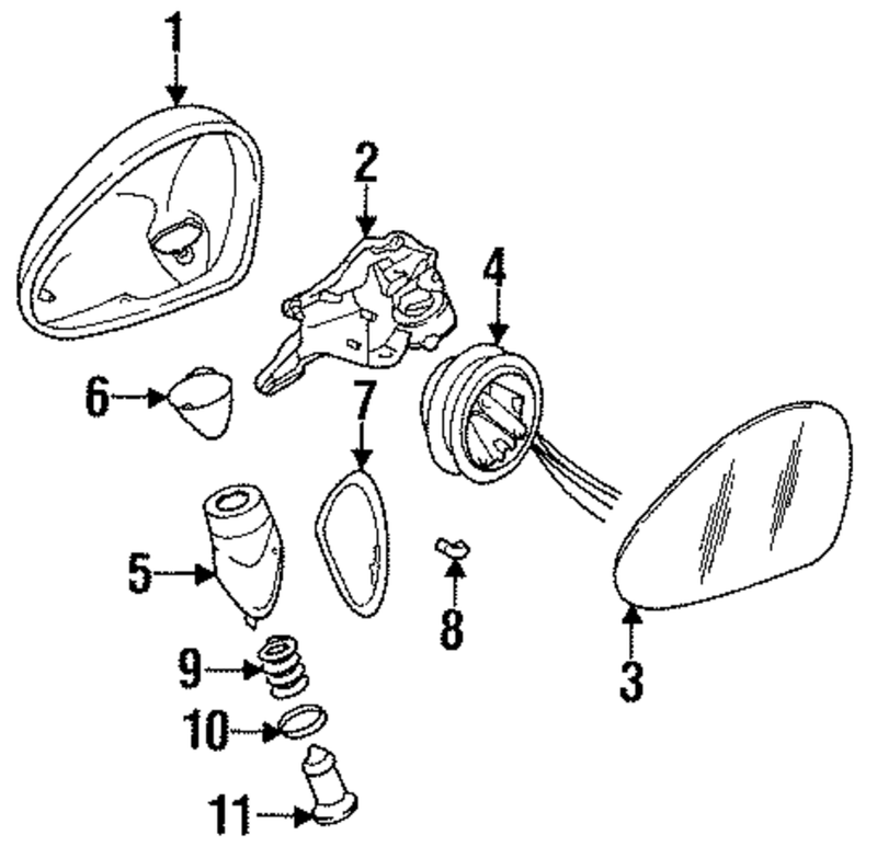 Genuine Porsche parts diagram