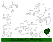 Genuine Porsche parts diagram