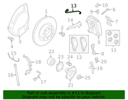 Genuine Porsche parts diagram