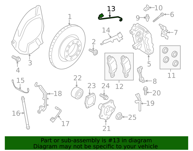 Genuine Porsche parts diagram
