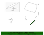 Genuine Porsche parts diagram