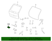 Genuine Porsche parts diagram