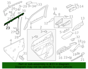 Genuine Porsche parts diagram