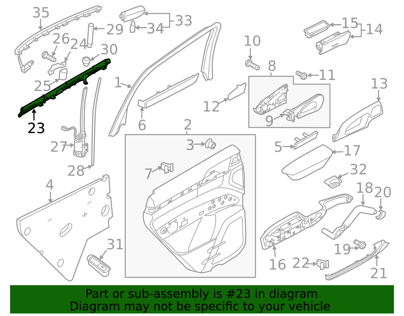Genuine Porsche parts diagram