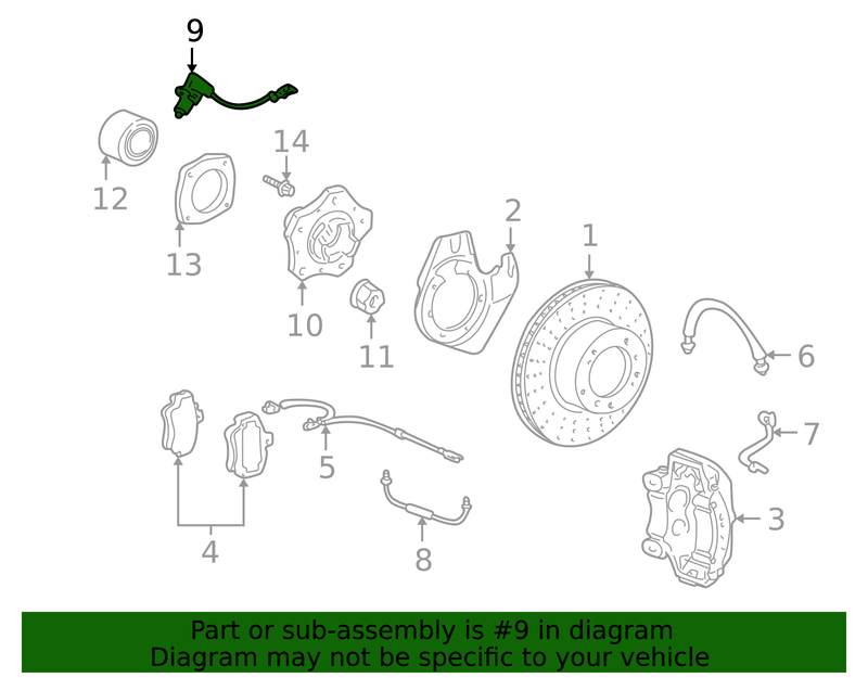Genuine Porsche parts diagram